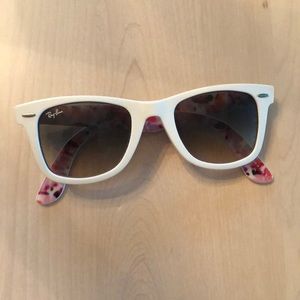 Ray-Ban wayfarer white sunglasses